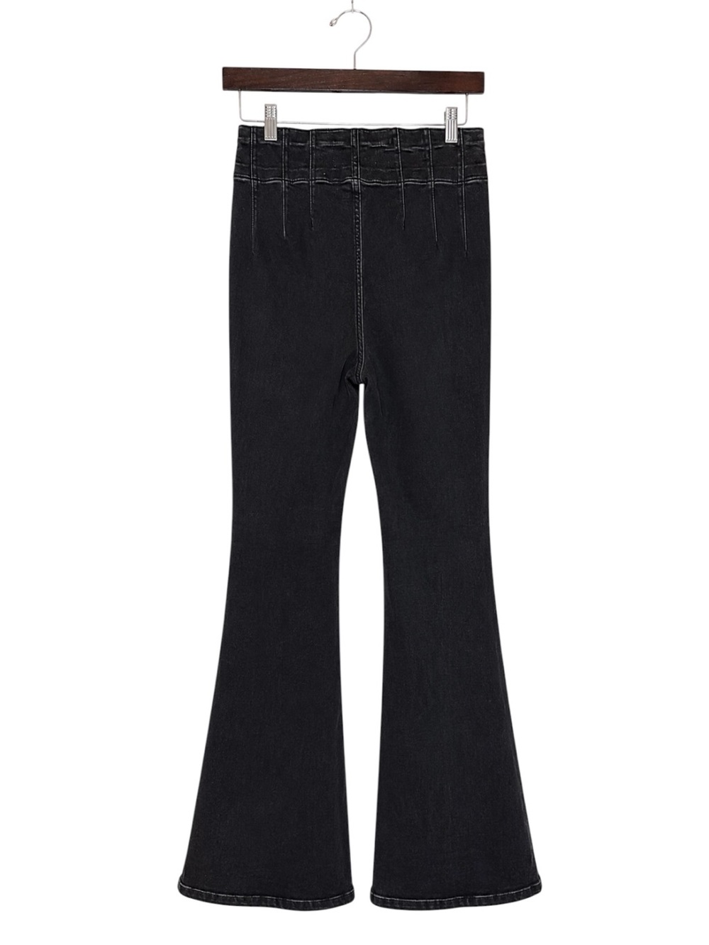 NEW Free People Jayde Flare Jeans Black Size 28 - Picture 6 of 6